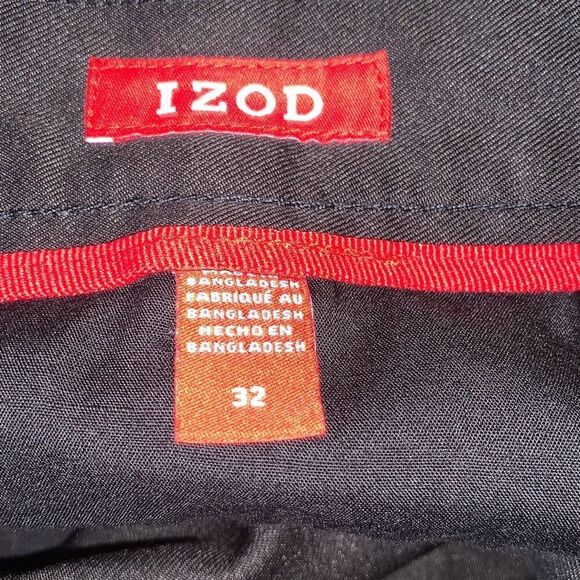 Pre Owned Men's Izod Black Golf Shorts Size 32 Performance Style Athletic - Picture 11 of 11